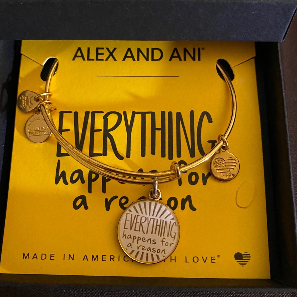 Alex and Ani shiny gold bracelet